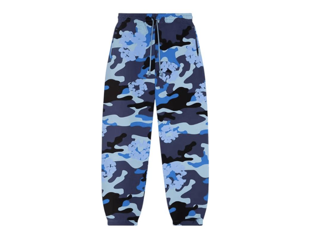 Denim Tears Cotton Wreath Sweatpants Blue Camo